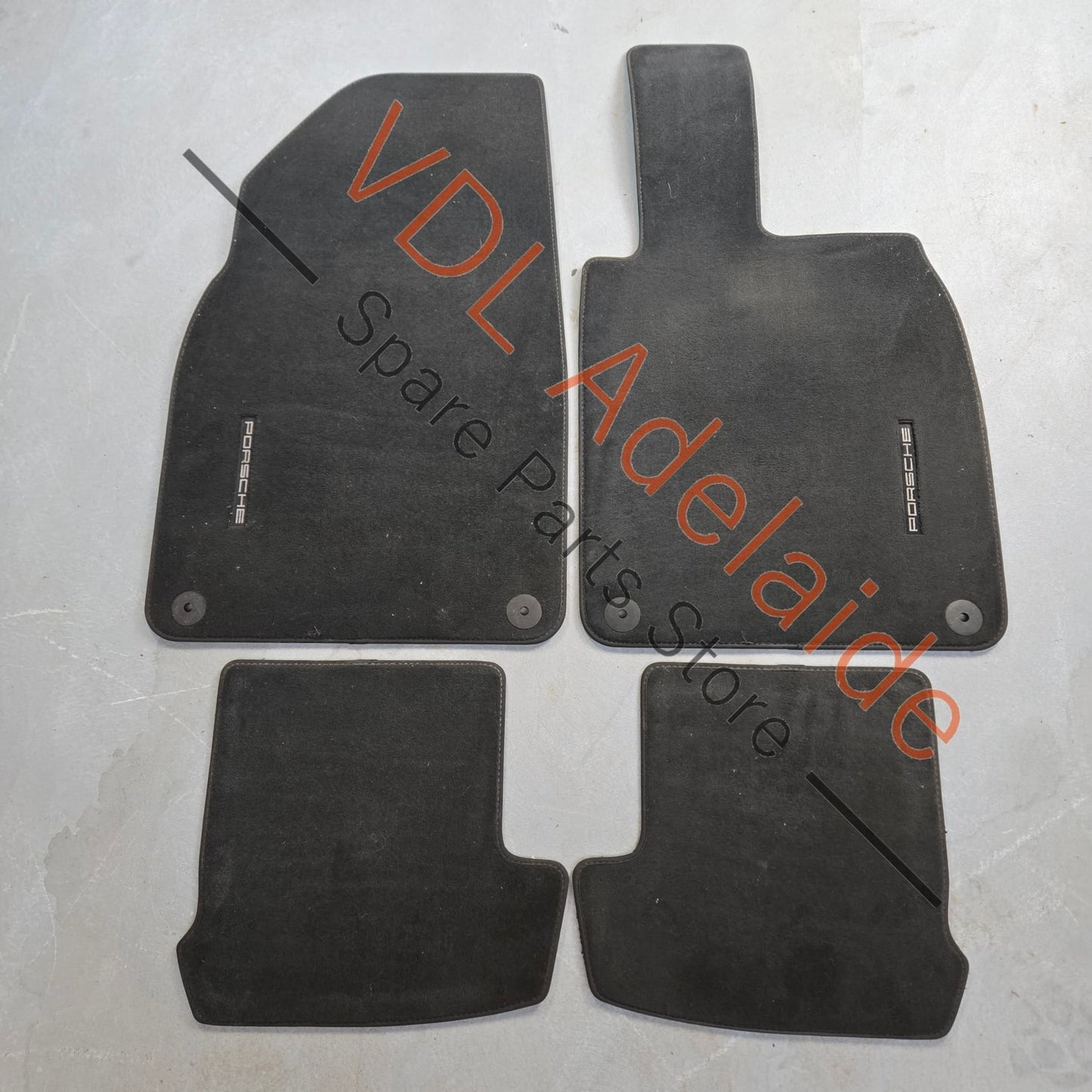    Porsche 911 991 Set of Black Floor Mats Genuine OEM