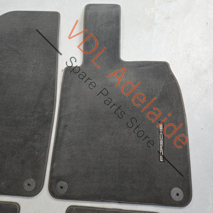    Porsche 911 991 Set of Black Floor Mats Genuine OEM
