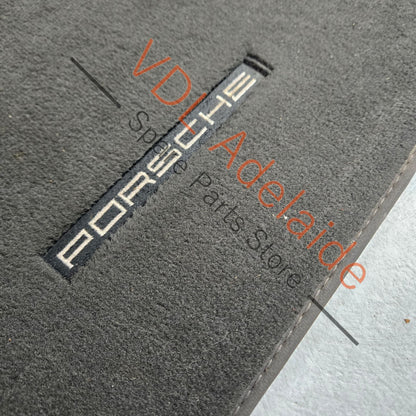   Porsche 911 991 Set of Black Floor Mats Genuine OEM