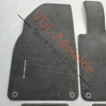    Porsche 911 991 Set of Black Floor Mats Genuine OEM