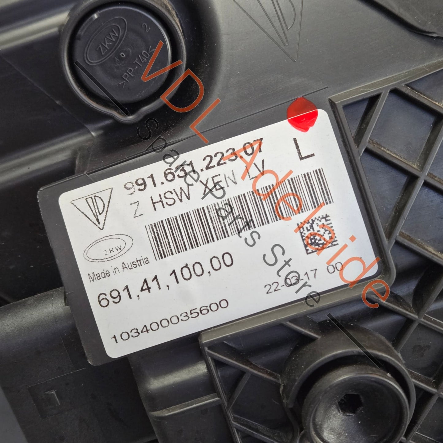 99163122308 99163122304 99163122307 Porsche 911 991.1 Left Headlight Xenon Genuine OEM for RHD
