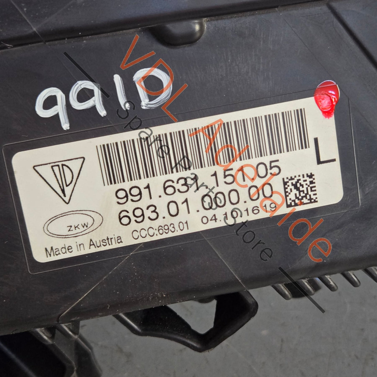 99163115106 99163115102 99163115105 Porsche 911 991.1 Left Daytime Running Bumper Light DRL 99163115106