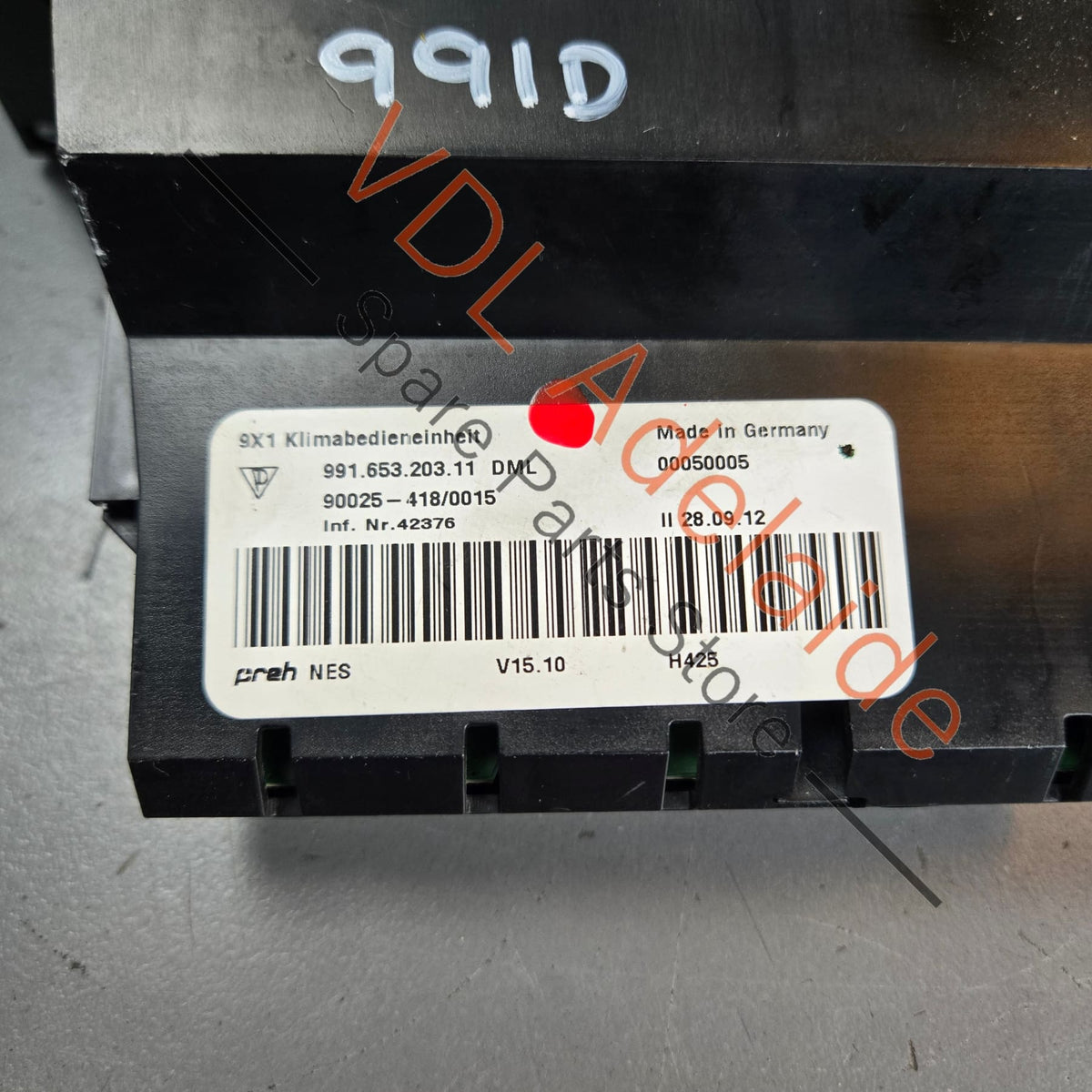 99165320311 99165320320  Porsche 911 991 Air Conditioning Climate Switch 99165320311 99165320320