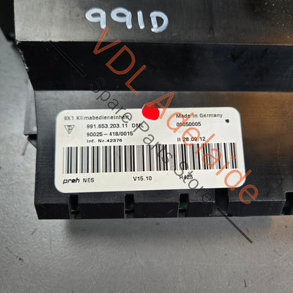 99165320311 99165320320  Porsche 911 991 Air Conditioning Climate Switch 99165320311 99165320320