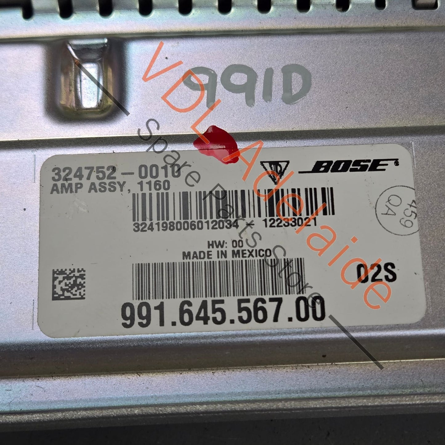 99164556700   Porsche 911 991 Bose Auxiliary amplifier for bass loudspeaker Subwoofer 99164556700