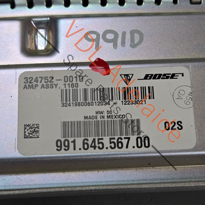 99164556700   Porsche 911 991 Bose Auxiliary amplifier for bass loudspeaker Subwoofer 99164556700