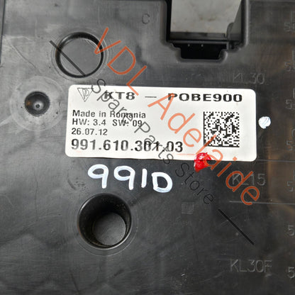 99161030103   Porsche 911 991 Main Fuse Board Circuit Breaker Panel 99161030103