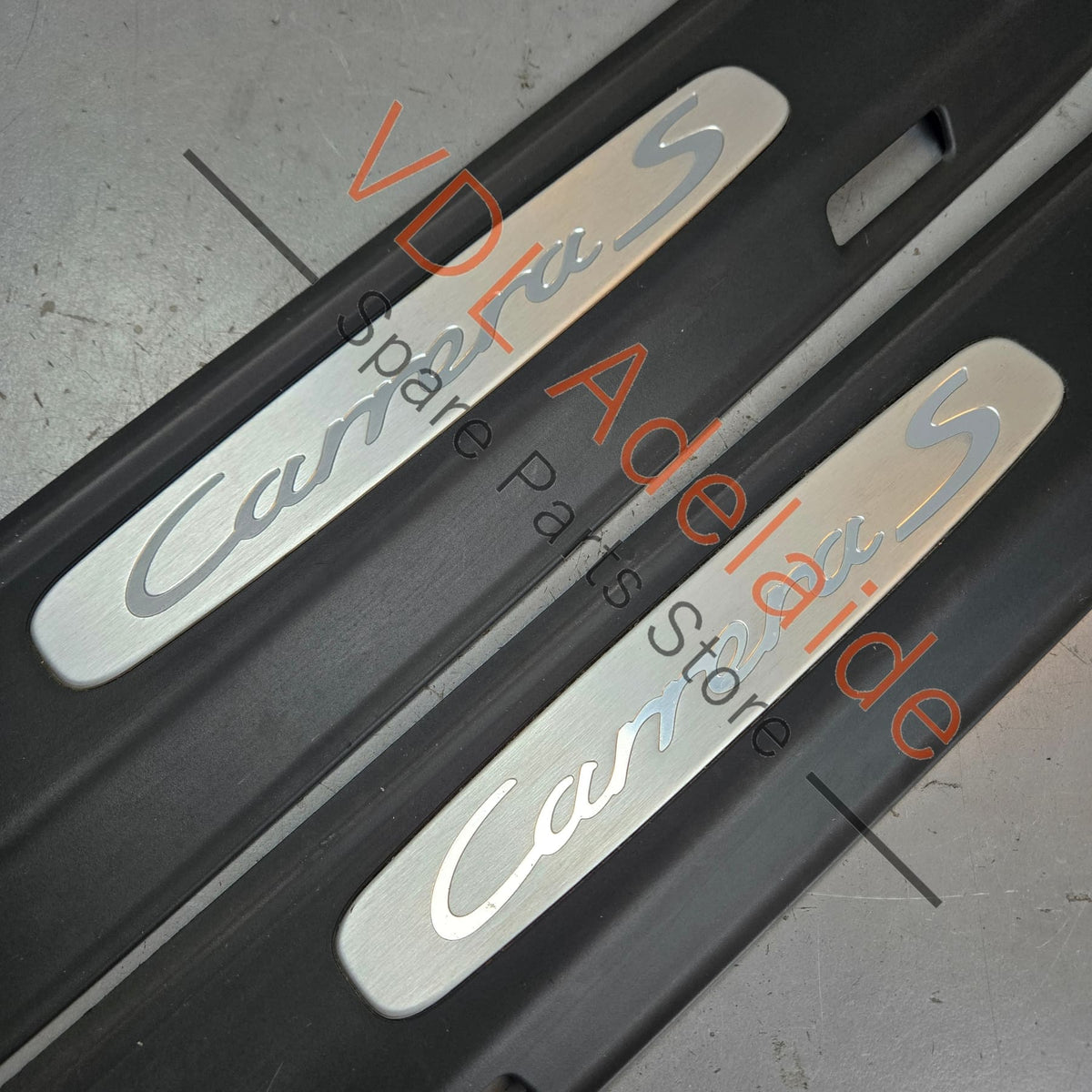 99155530314 99155530414  Porsche Carrera 2 Door Sill Trim Set Strip Aluminium 99155530314 99155530414