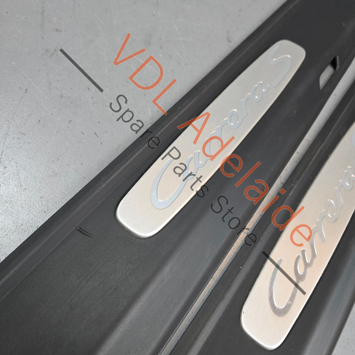 99155530314 99155530414  Porsche Carrera 2 Door Sill Trim Set Strip Aluminium 99155530314 99155530414