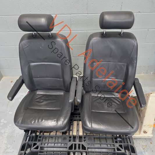     VW Multivan Transporter T5 Genuine Leather Front Seat Pair Highline with Armrest