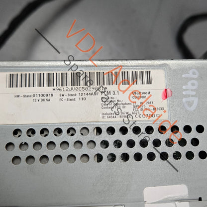 99164297000 99164217204  Porsche 991 991.1 Radio Nav Unit 991642970X DML 99164217204 99164297000