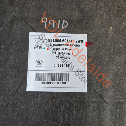 99155509114 991555091142W0 99155509126 Porsche 911 991 Alcantara Roof Lining Trim 99155509114 2W0 99155509126