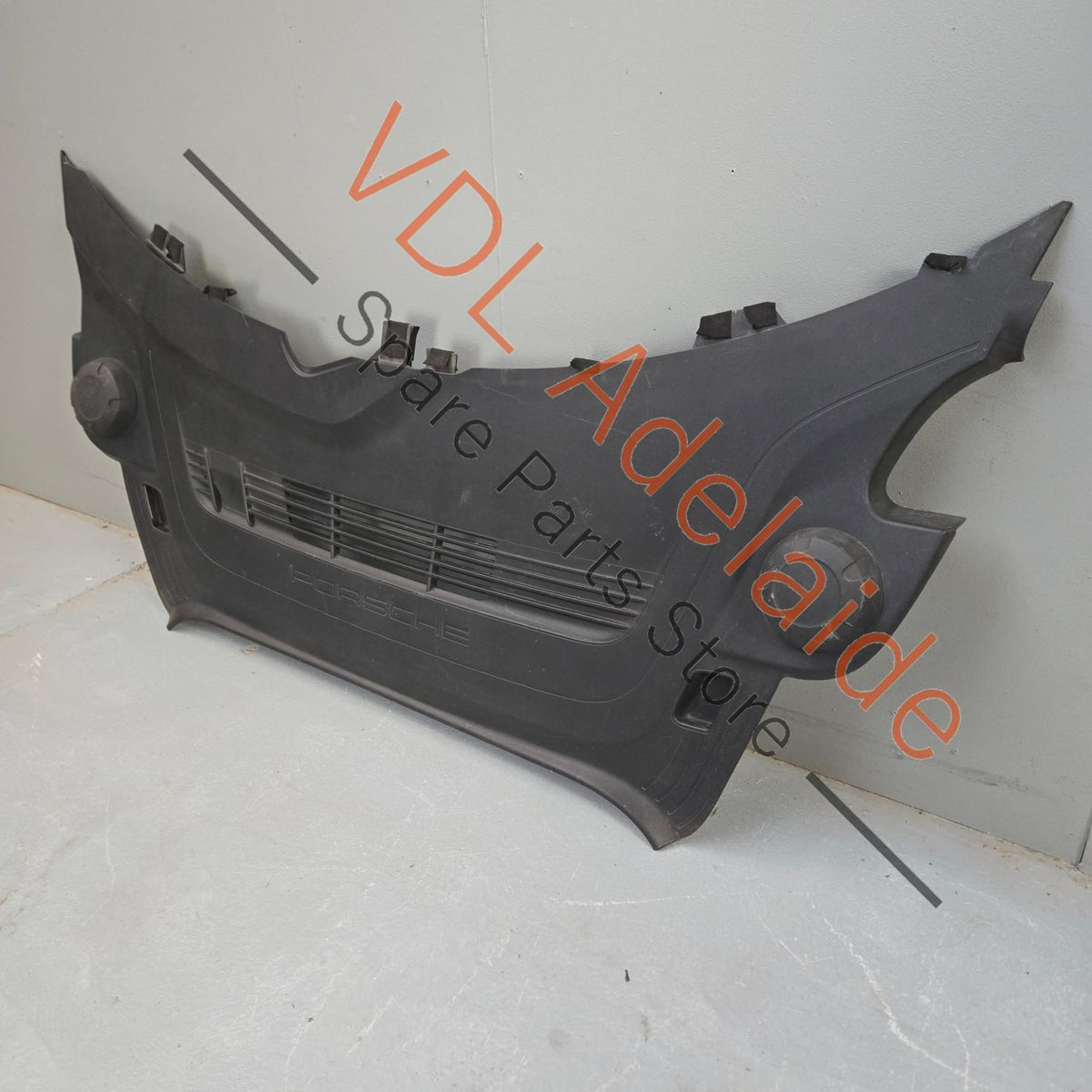 991555000000 99155536705  Porsche 911 991 981 Front Wiper Cowl Trim Panel Black 99155536707 99155536705