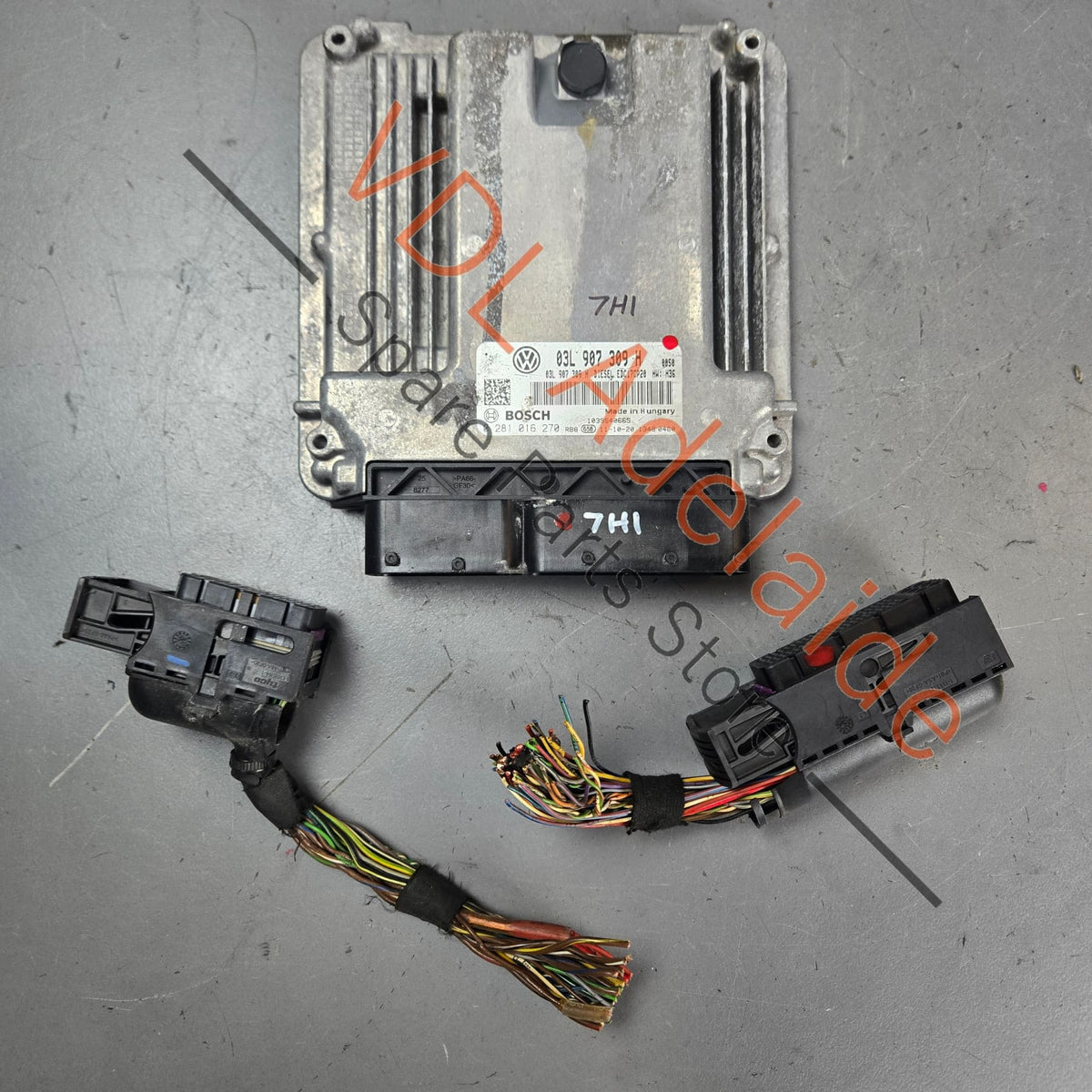 03L906022JD 03L907309H   VW Transporter CFCA Engine ECU 03L907309H 03L906022JD 0281016270