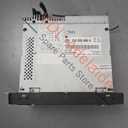 7F0035680A    VW Amarok Transporter Head Unit Satnav RNS510 Radio Screen 7F0035680A