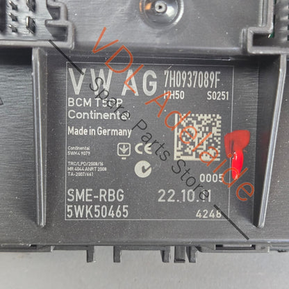 7H0937089F 7H0937089H   VW Transporter T5 BCM Body Control Module 7H0937089F 7H0937089H