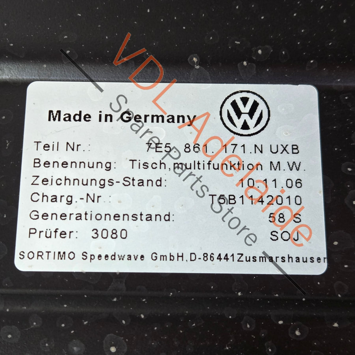 7E5861171N 7E5861171B   Genuine OE Accessory Foldaway Table VW Transporter T5 T6 Multivan Camper 7E5861171N 7E5861171B