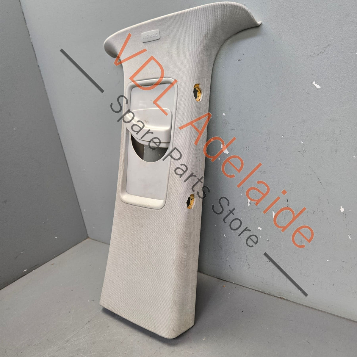 7E5867244F 7H5867244L   VW Transporter T5 T6 Right Side B Pillar Trim Upper pearl grey fabric