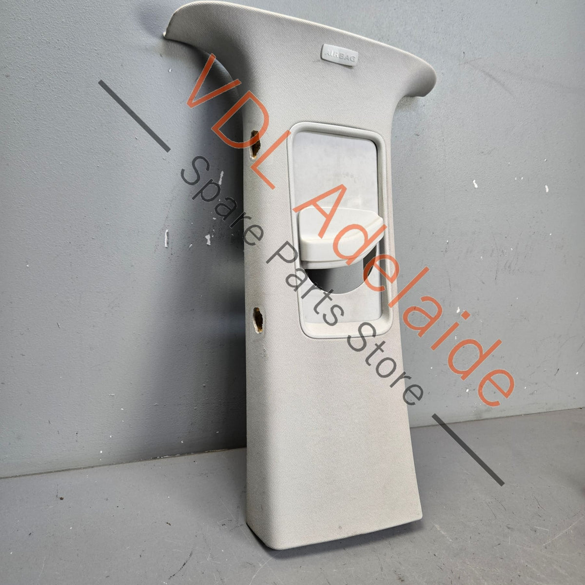 7H5867243AH 7E5867243N   VW Transporter T5 T6 Left Side B Pillar Trim Upper pearl grey fabric