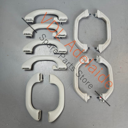 7E5857607 7H5857607F 7H0858638  VW Transporter T5 T6 Light Grey Roof Grab Handle Set