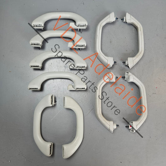 7E5857607 7H5857607F 7H0858638  VW Transporter T5 T6 Light Grey Roof Grab Handle Set
