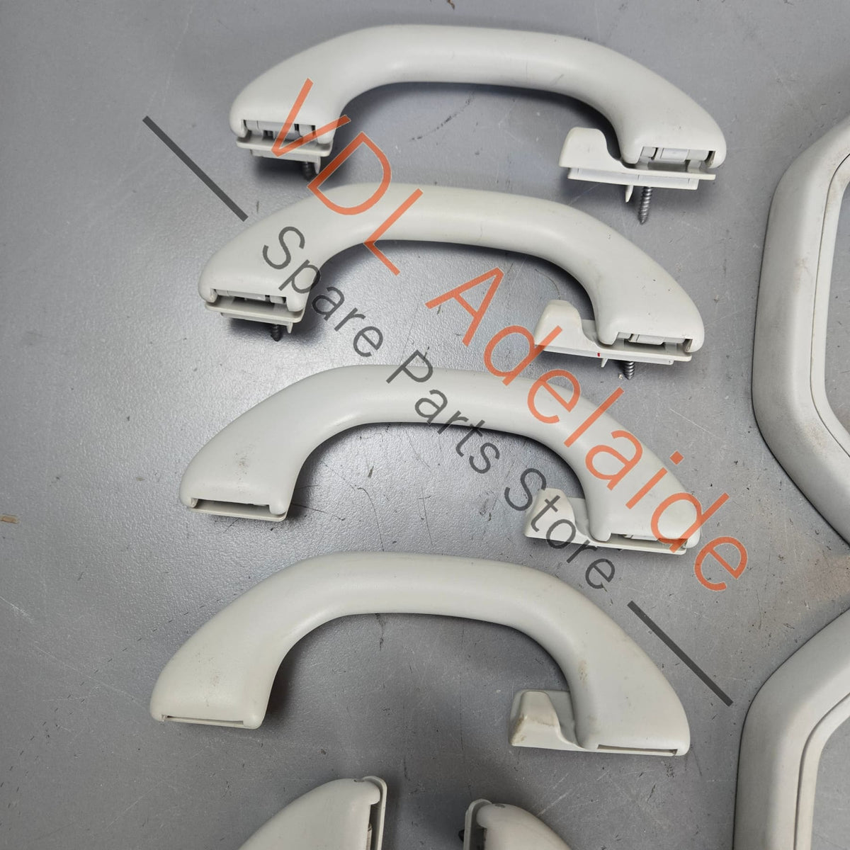 7E5857607 7H5857607F 7H0858638  VW Transporter T5 T6 Light Grey Roof Grab Handle Set