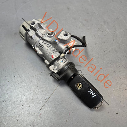 7E0905865 6R0905851F   VW Ignition Starter Switch w Blade Key 7E0905865 6R0905851F