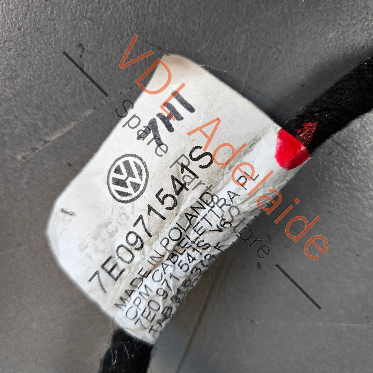 7E0971541S  VW Transporter Multivan Rear Bumper Parking Sensor Wiring Harness 7E0971541S