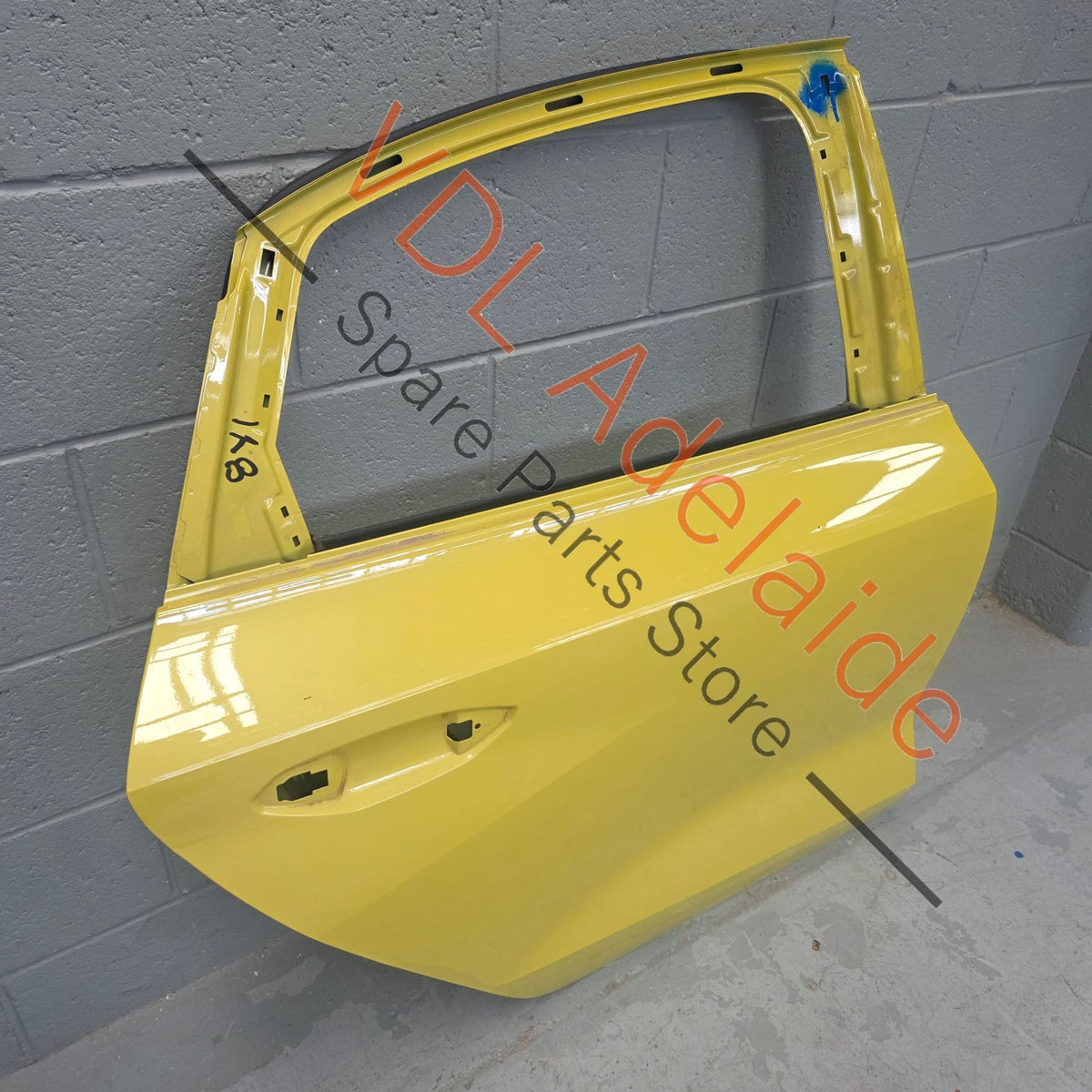 8Y5833052A  Audi A3 8Y Sedan Rear Right Door Shell Panel Python Yellow R1 / X1W