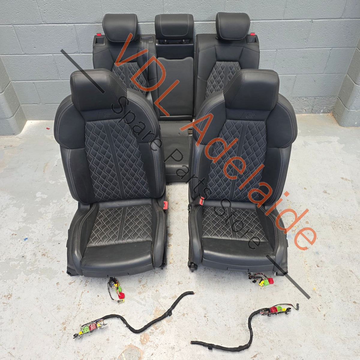   Audi S3 8Y Diamond Cross Stitched Leather Seat Set 29xxxkm