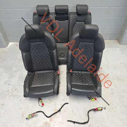   Audi S3 8Y Diamond Cross Stitched Leather Seat Set 29xxxkm