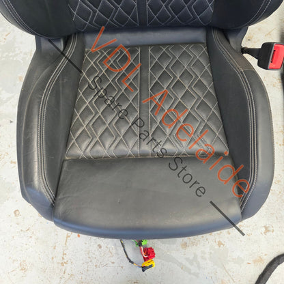   Audi S3 8Y Diamond Cross Stitched Leather Seat Set 29xxxkm