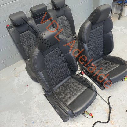   Audi S3 8Y Diamond Cross Stitched Leather Seat Set 29xxxkm