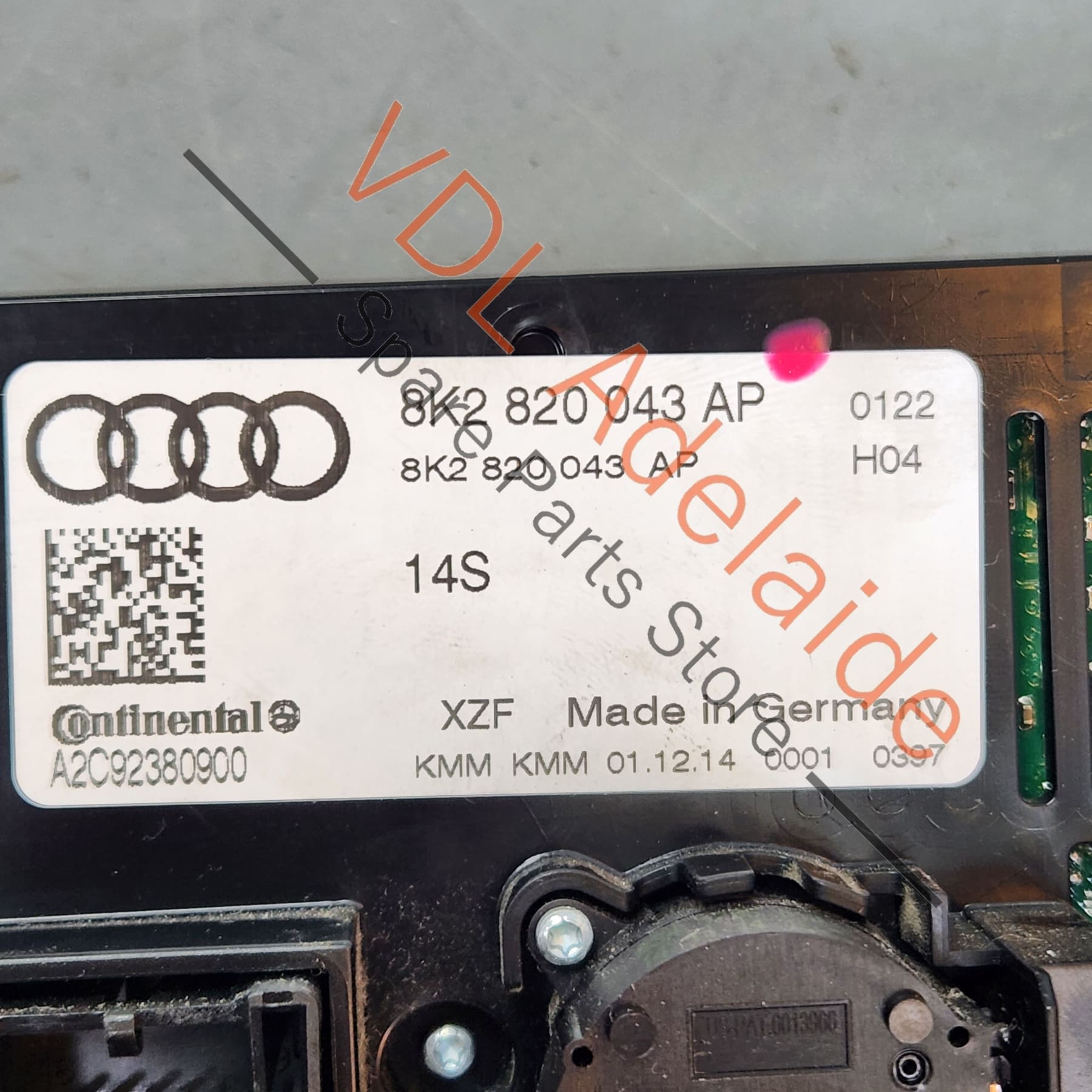 8K2820043APXZF, 8K2820043BA, , ,  Audi A4 B8 8K Air Conditioning Climate Control Switch RHD 8K2820043BA