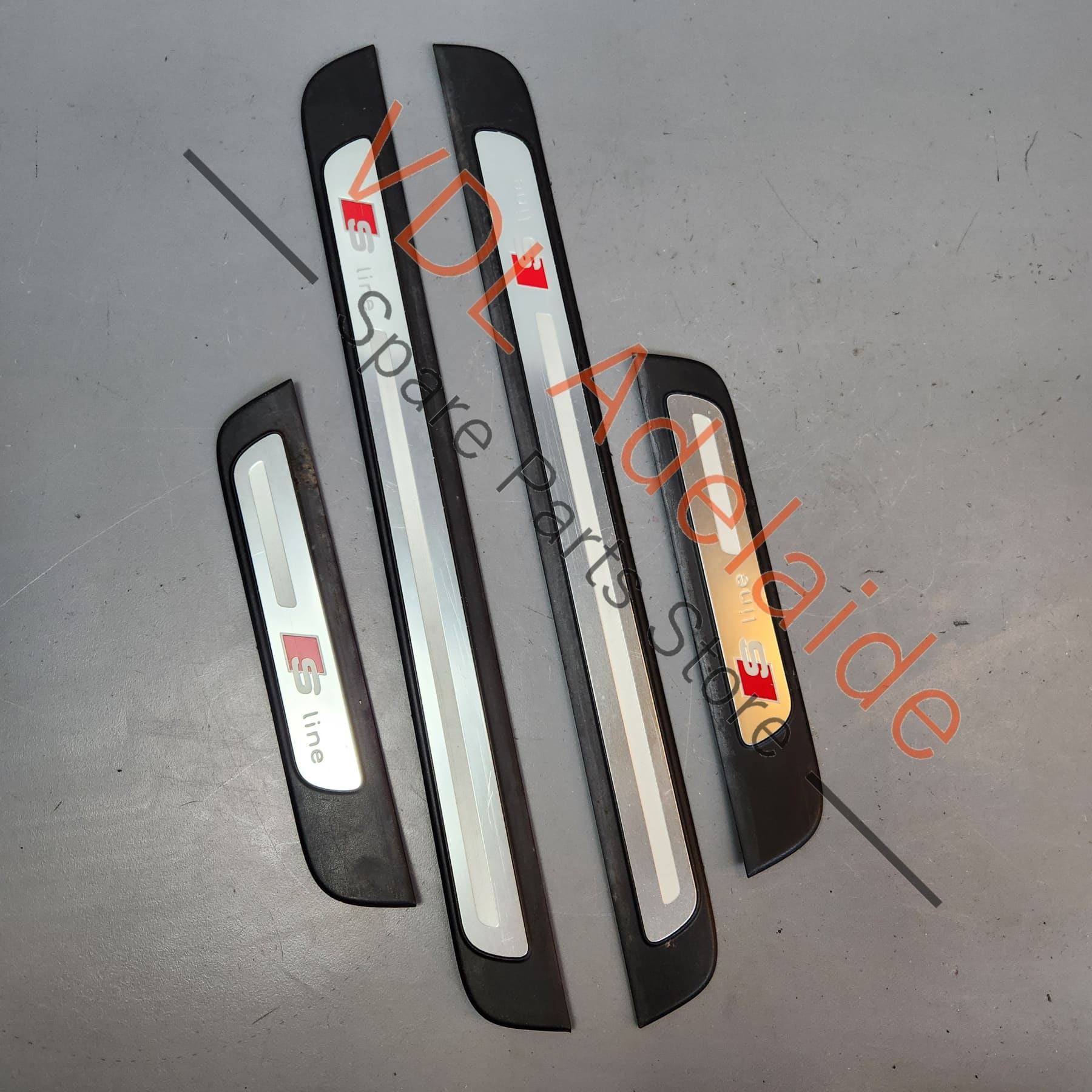 8K0853373B 8K0853374B 8K0853375B 8K0853376B Audi A4 B8 8K Set of 4dr Door Sill Trim Scuff Panel Covers "S Line"