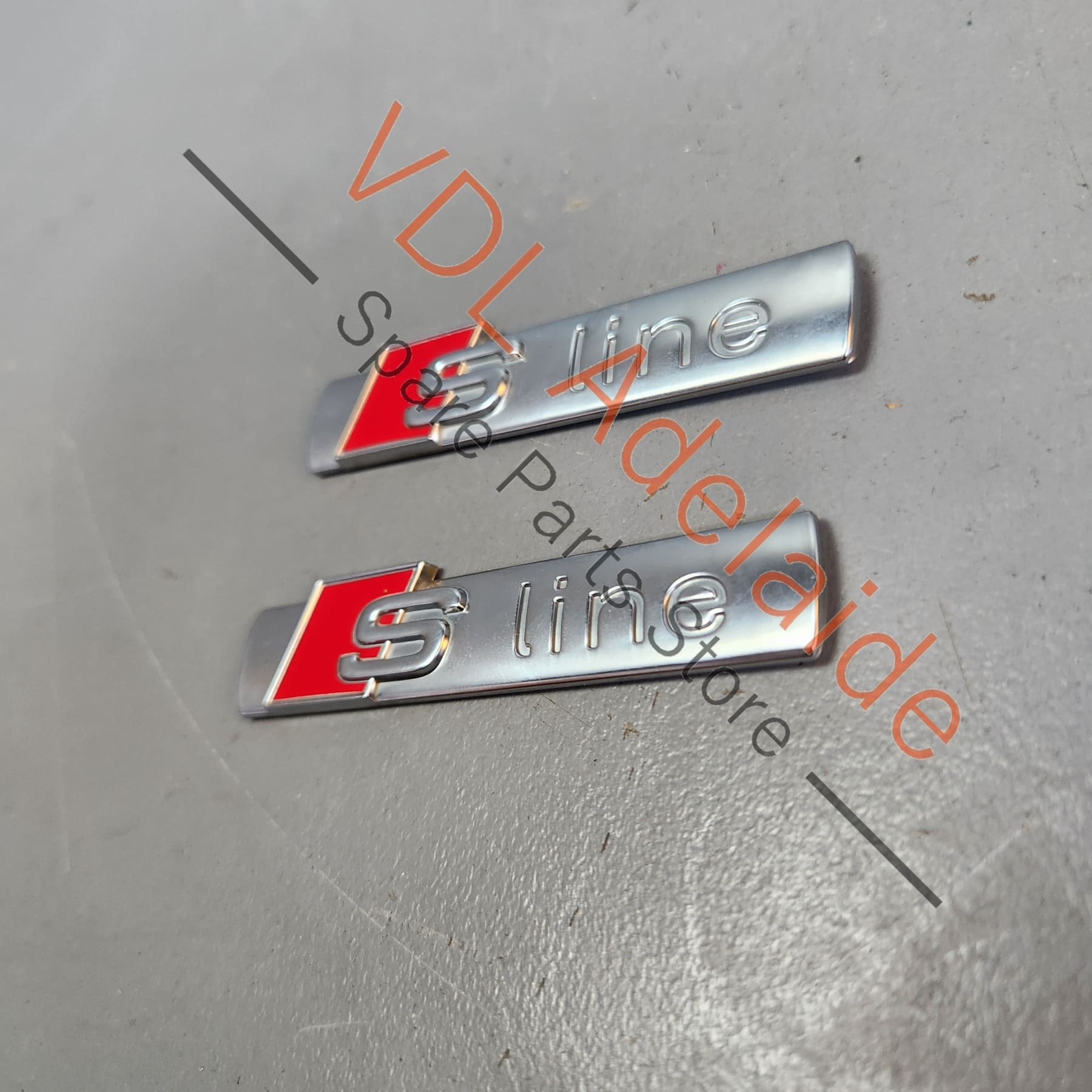 Audi A4 B8 8K Side Fender Guard S-Line Badge Inscription Pair