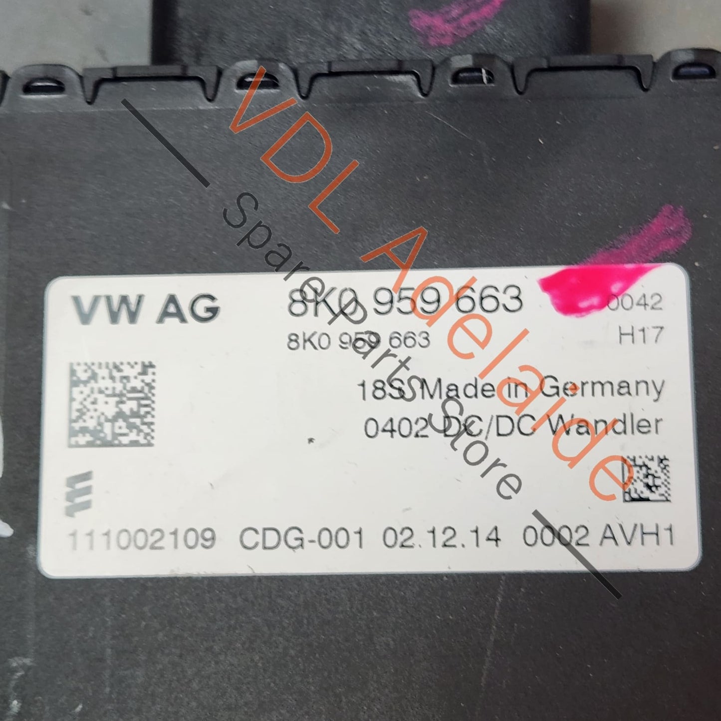 8K0959663D 8K0959663   Audi A4 B8 8K Voltage Stabiliser 400W 8K0959663