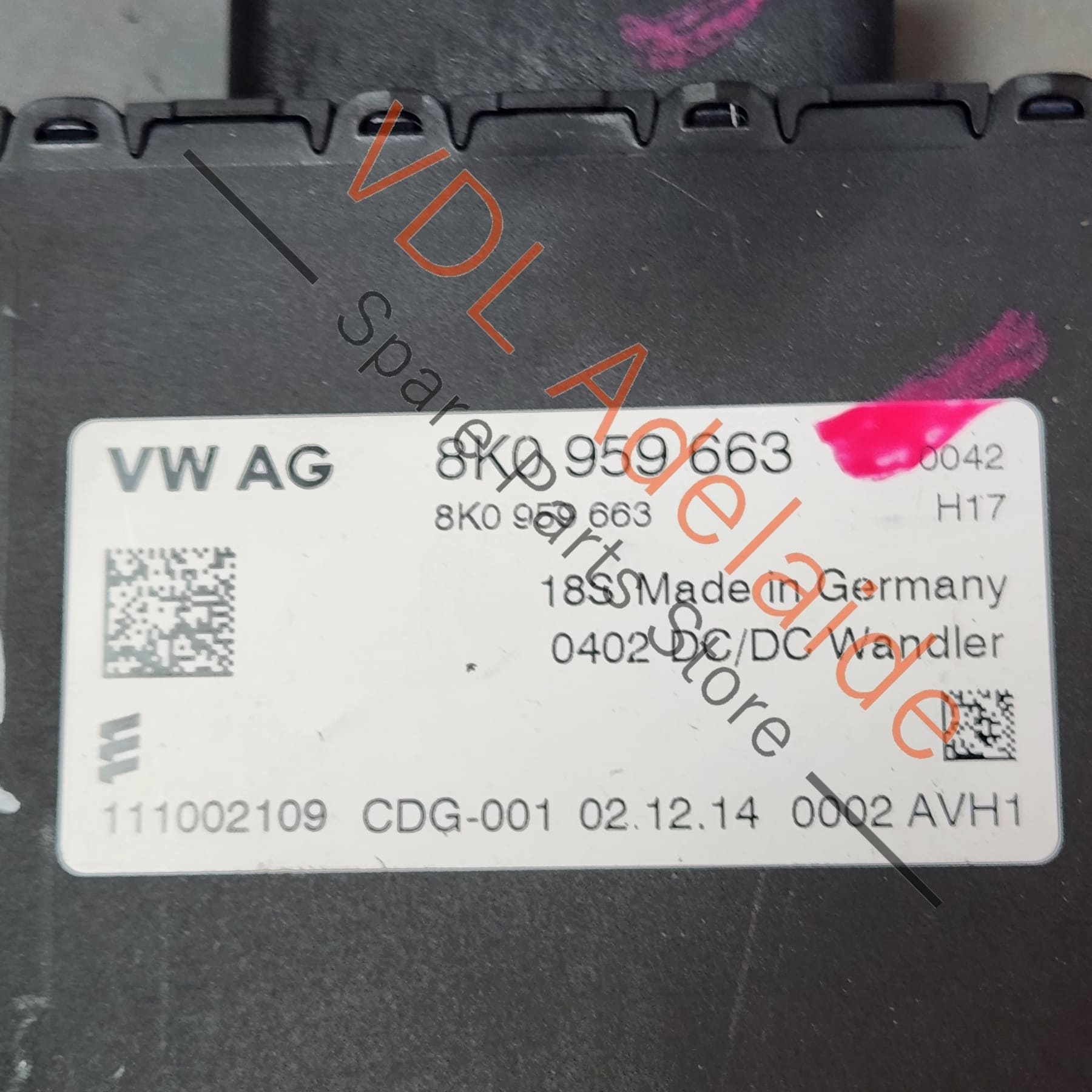 8K0959663D 8K0959663   Audi A4 B8 8K Voltage Stabiliser 400W 8K0959663