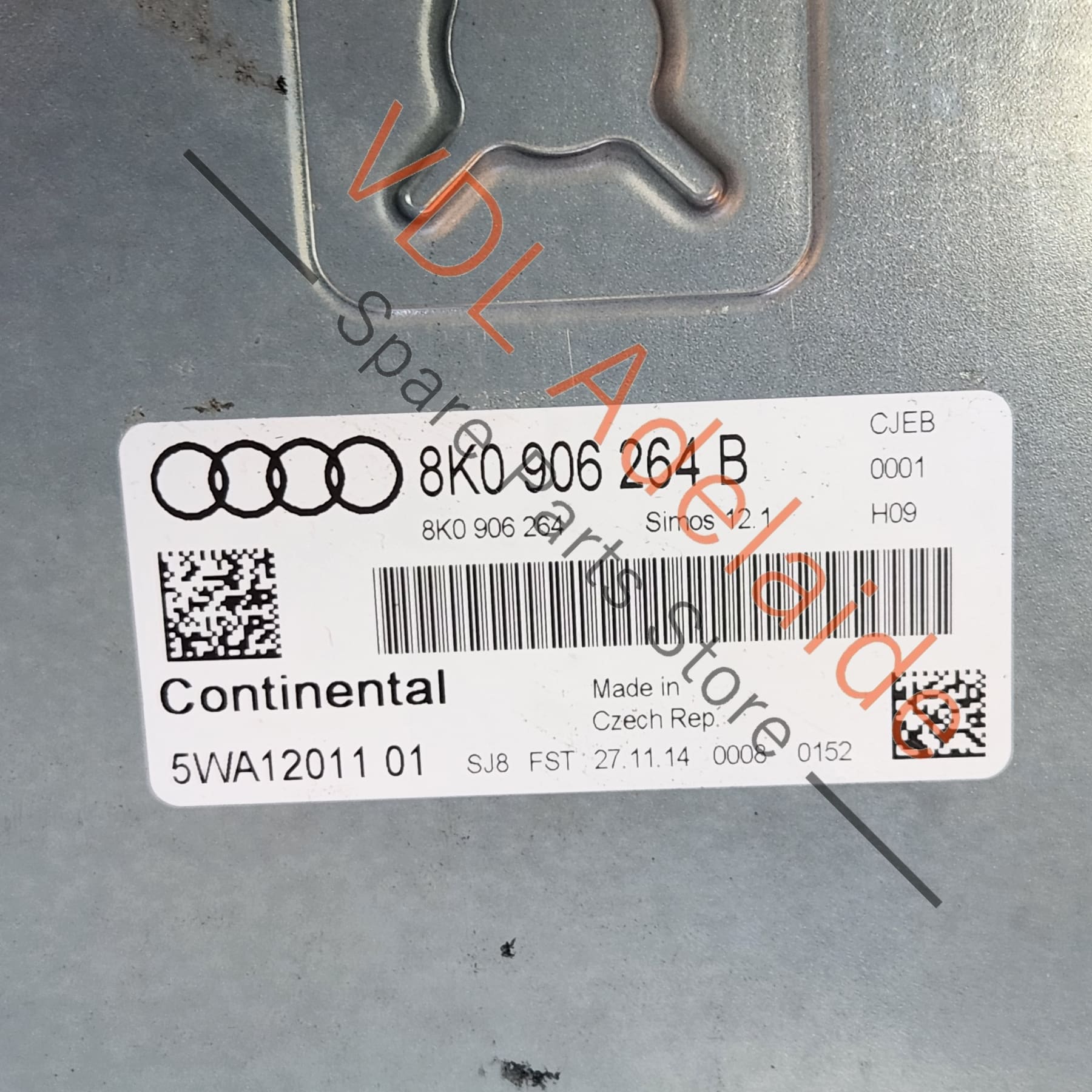 8K0906264B    Audi A4 B8 8K Engine Control Unit ECU for 1.8 CJEB Petrol Engine 8K0906264B