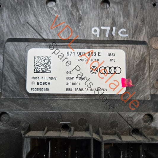 971907063E 4N0907063D   Body Control Module BCM Porsche 971907063E