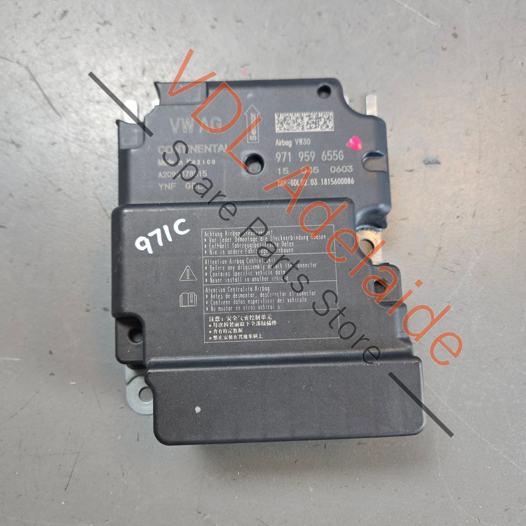 971959655G 971959655H 971959655J  Porsche Panamera Airbag Control Module Unit 971959655G 971959655H 971959655J