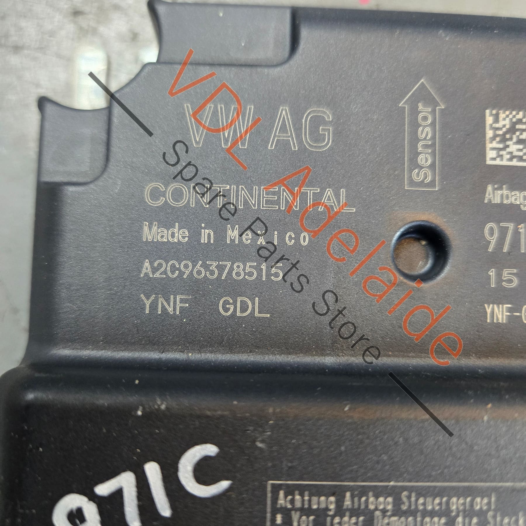 971959655G 971959655H 971959655J  Porsche Panamera Airbag Control Module Unit 971959655G 971959655H 971959655J