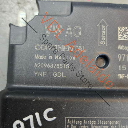 971959655G 971959655H 971959655J  Porsche Panamera Airbag Control Module Unit 971959655G 971959655H 971959655J