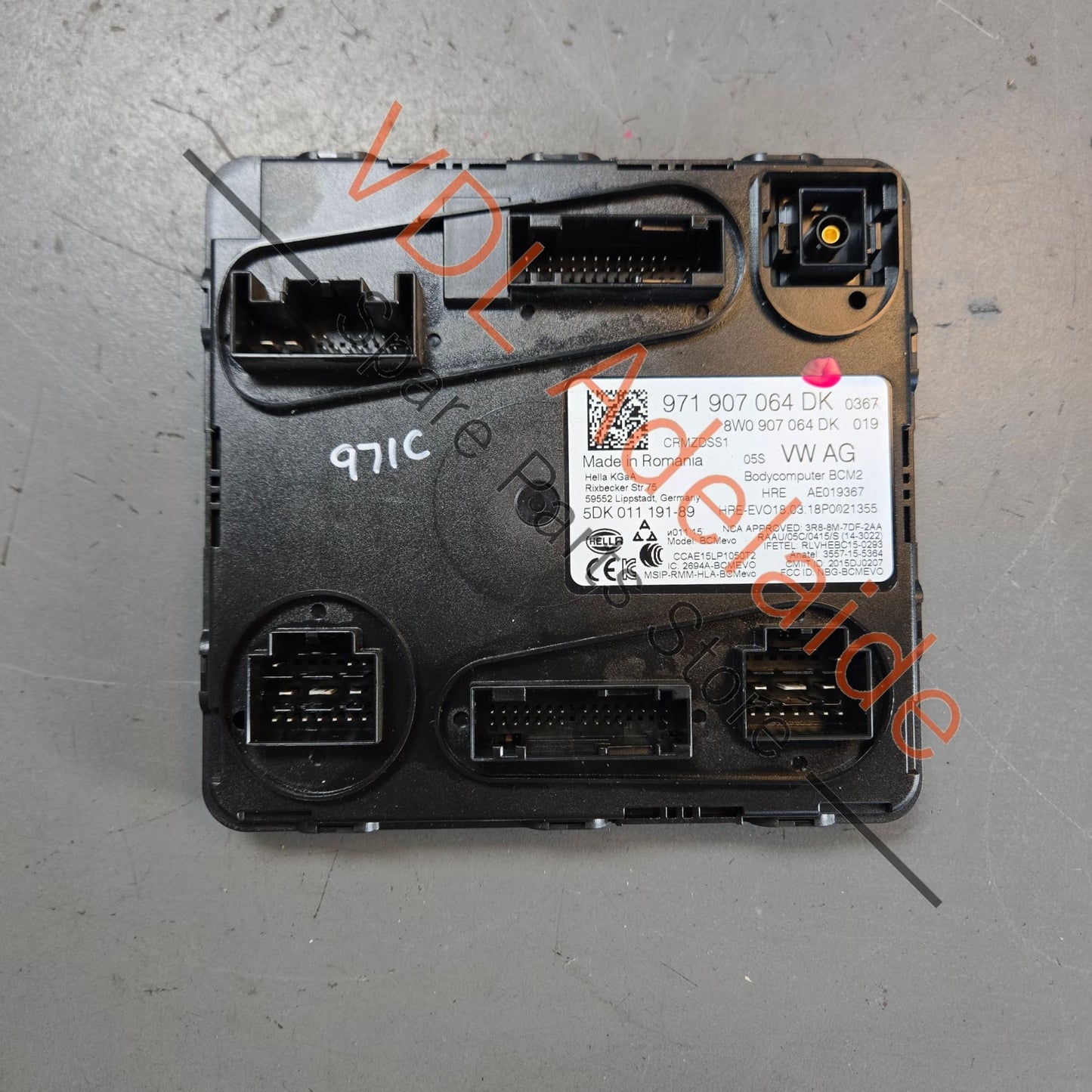 971907064DK PAA907064 5DK01119189  Porsche Body Control Module BCM 971907064DK PAA907064 5DK01119189