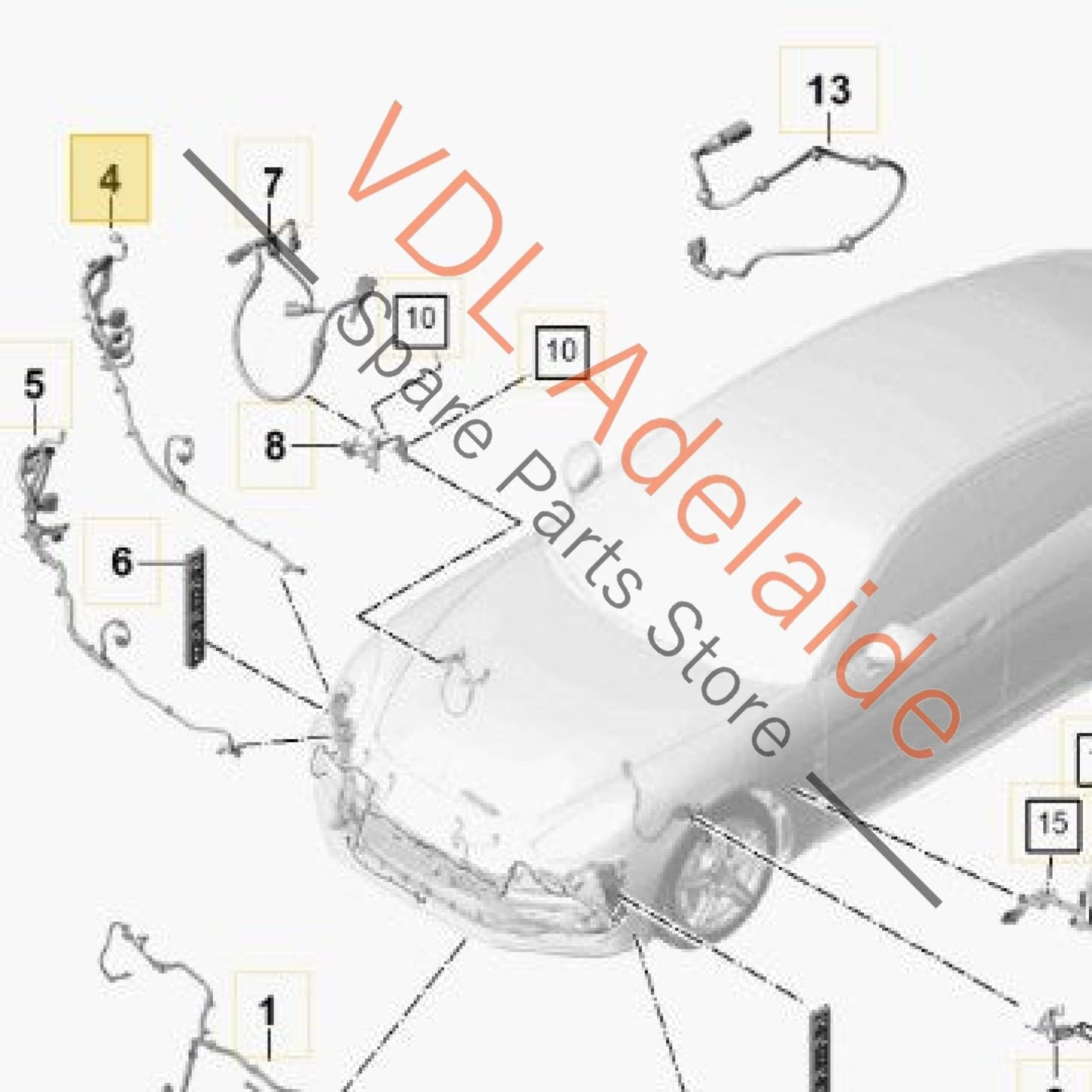 971972156 971972156A   Porsche Panamera 971 Wire Set Part Section Wiring Harness 971972156 971972156A