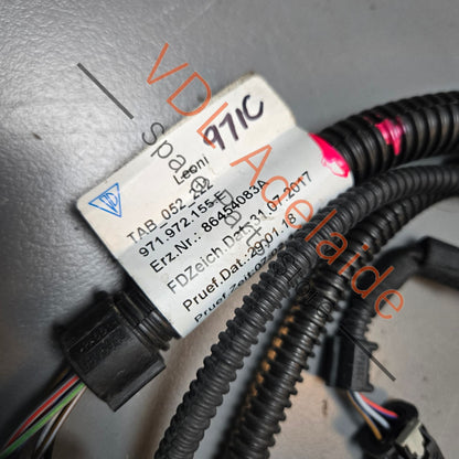 971972155 971972155E 971972155BS  Porsche Panamera 971 Wire Set Part Section Wiring Harness 971972155 971972155E