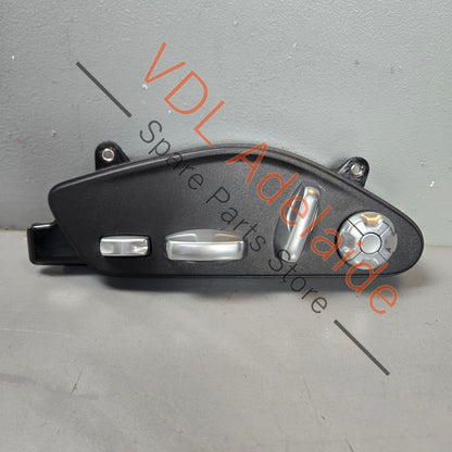 971959747S 971959747HVO 971959747  Porsche Panamera Switch module for left seat Black/Galvano Silver 971959747S 971959747 HVO