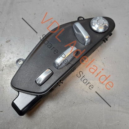 971959747S 971959747HVO 971959747  Porsche Panamera Switch module for left seat Black/Galvano Silver 971959747S 971959747 HVO