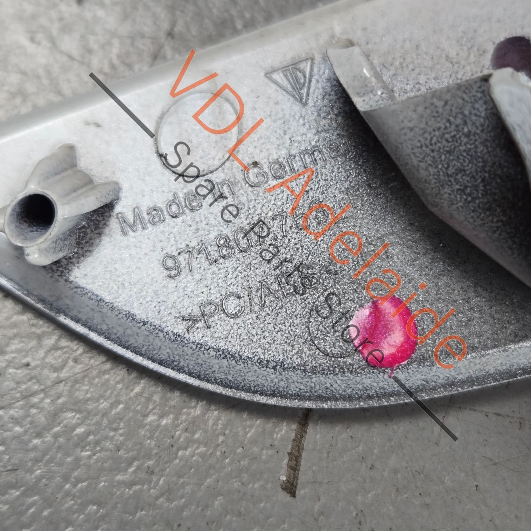 971807753    Porsche Panamera Cover Cap for Left Headlight Washer System White 971807753