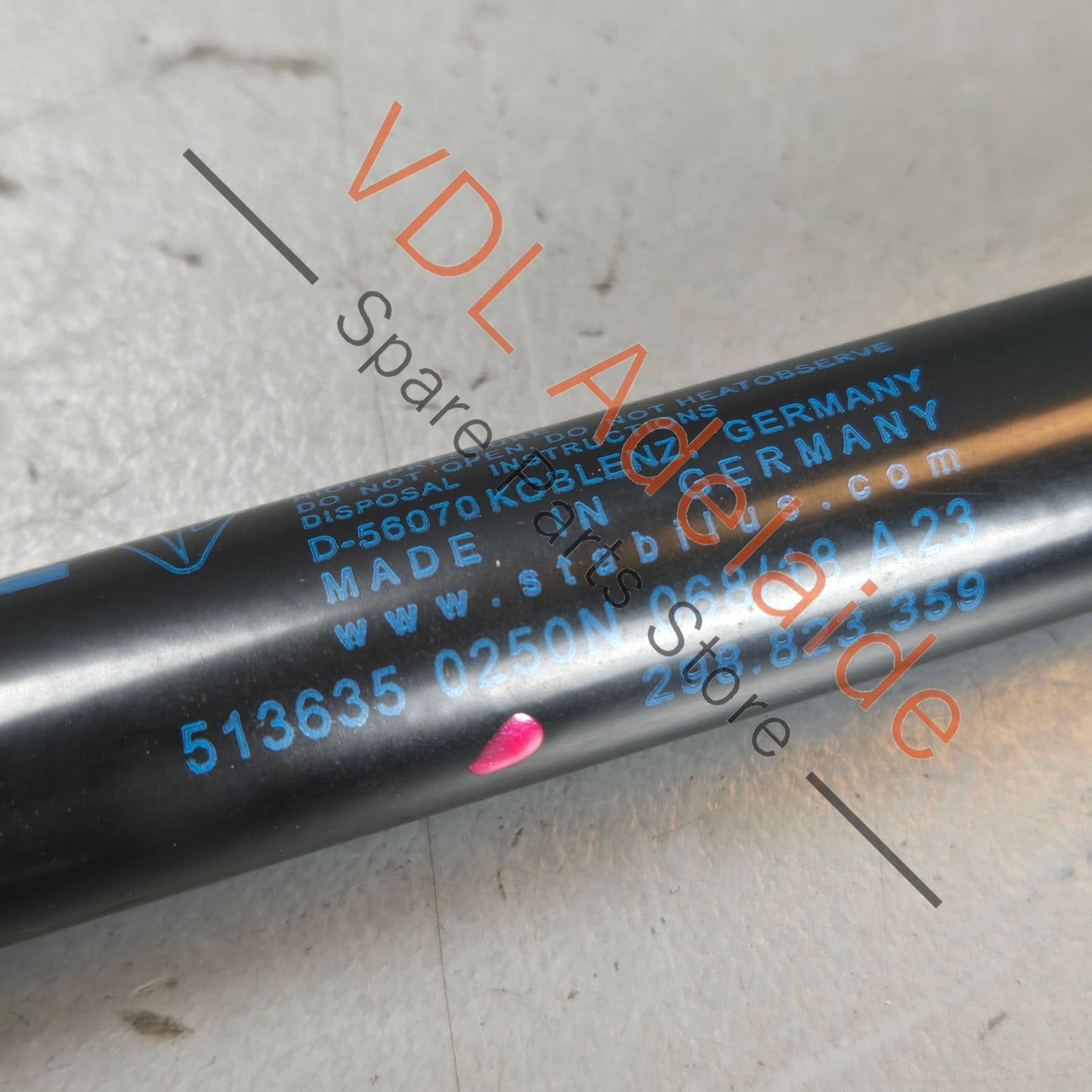 298823359    Porsche Panamera Pair of Bonnet Gas Filled Lift Strut Support 298823359